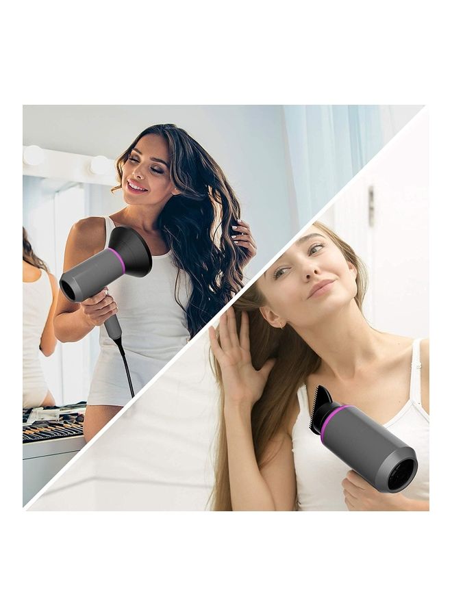 Arabest - Multi-Functional Professional Styling Fast Hair Dryer Ionic Tool With 2 Speed 3 Heat Setting, Cold Shot Button With 1 Diffuser And 2 Concentrator Grey 30 x 24 x 9cm - Image 1