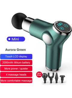 USB Charge Mini Electric Fascia Muscle Massage Gun With LCD Display Pain Therapy For Body Relaxation