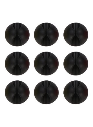 9-Piece Of Multi-Purpose Desktop Wire Organizers Black 2.8cm - v1637213275/N51911135A_1