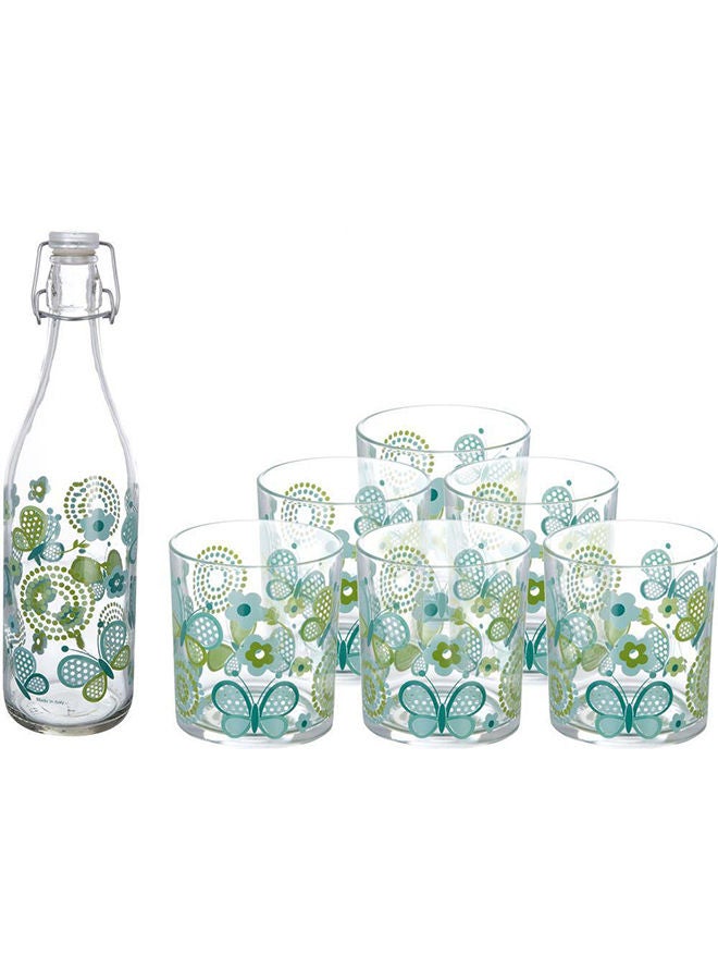 Decover - Juice Set 7 Pieces With1 Water Bottle With 6 Cups multicolor - Image 1