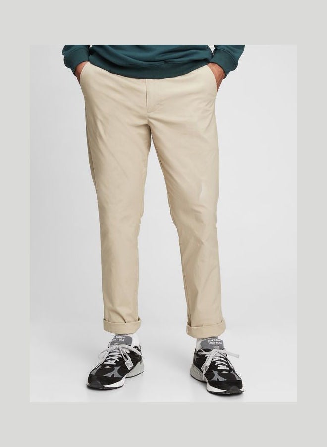 GAP - Flex Slim Pull-On Easy Pants With E-Waist Field Stone - Image 1