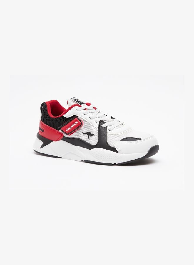kangaROOS Boys Lace-Up Sneakers - Rave 1 White  - Image 1