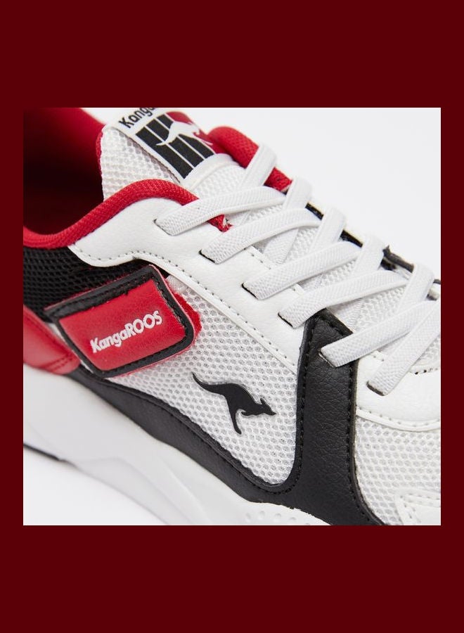 kangaROOS Boys Lace-Up Sneakers - Rave 1 White  - Image 5