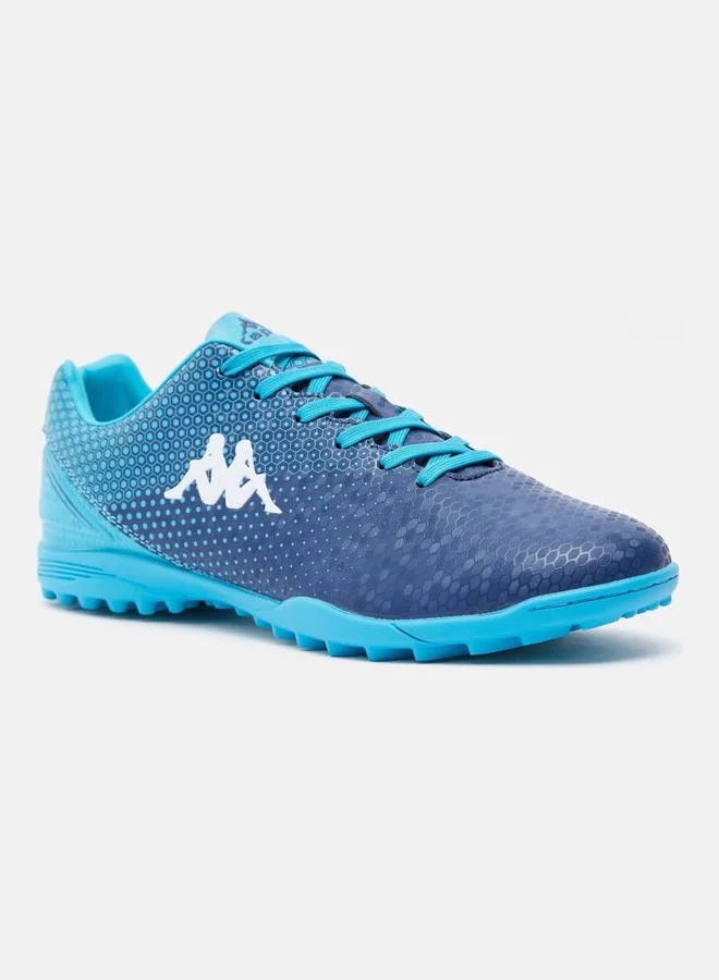 Kappa Men's Printed Lace-Up Football Shoes Blue