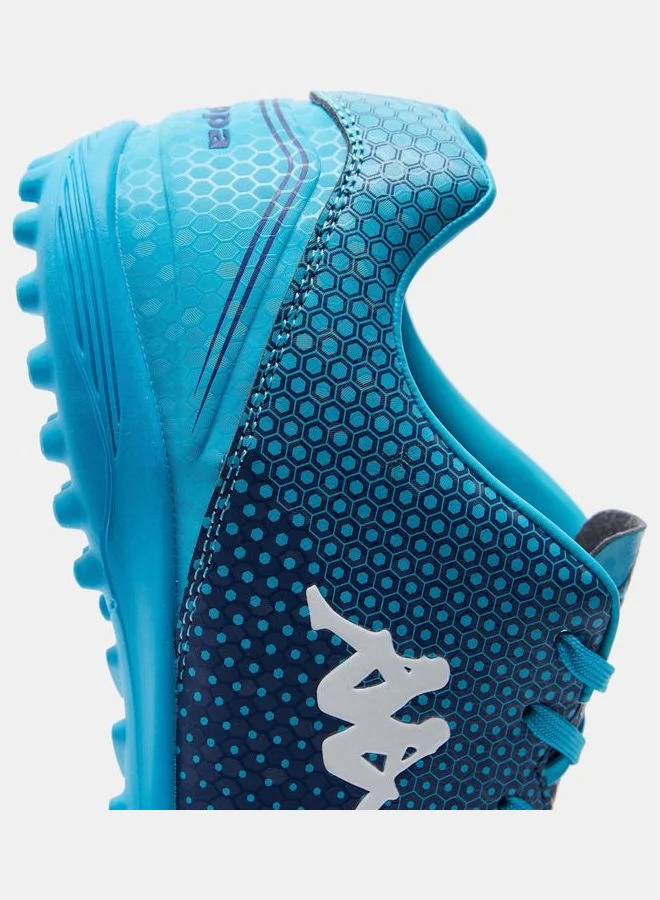 Kappa Men's Printed Lace-Up Football Shoes Blue