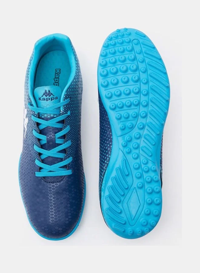 Kappa Men's Printed Lace-Up Football Shoes Blue