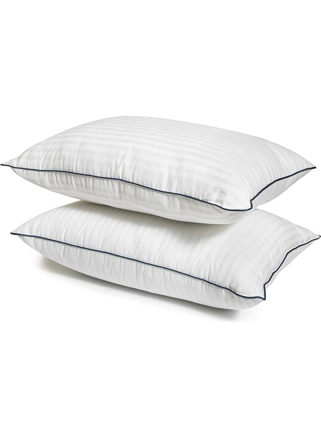 Florence 2-Piece Luxury Pillow Cotton White 48x70cm - Image 2