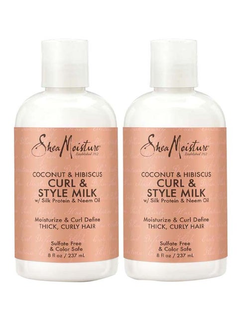 Pack Of 2  - Coconut & Hibiscus Curl & Style Milk 237 x 2ml