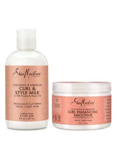 SheaMoisture 2-Pcs Coconut And Hibiscus Combination Pack 577ml 