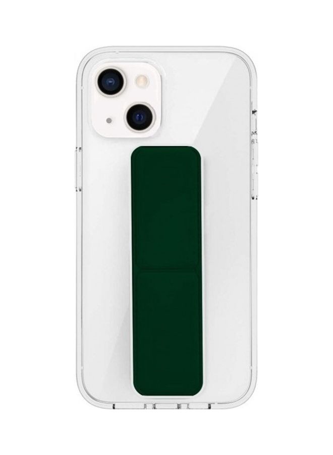 MARGOUN Protective Hand Grip Finger Strap Stand Case Cover for iphone 13 Green/Clear - Image 1
