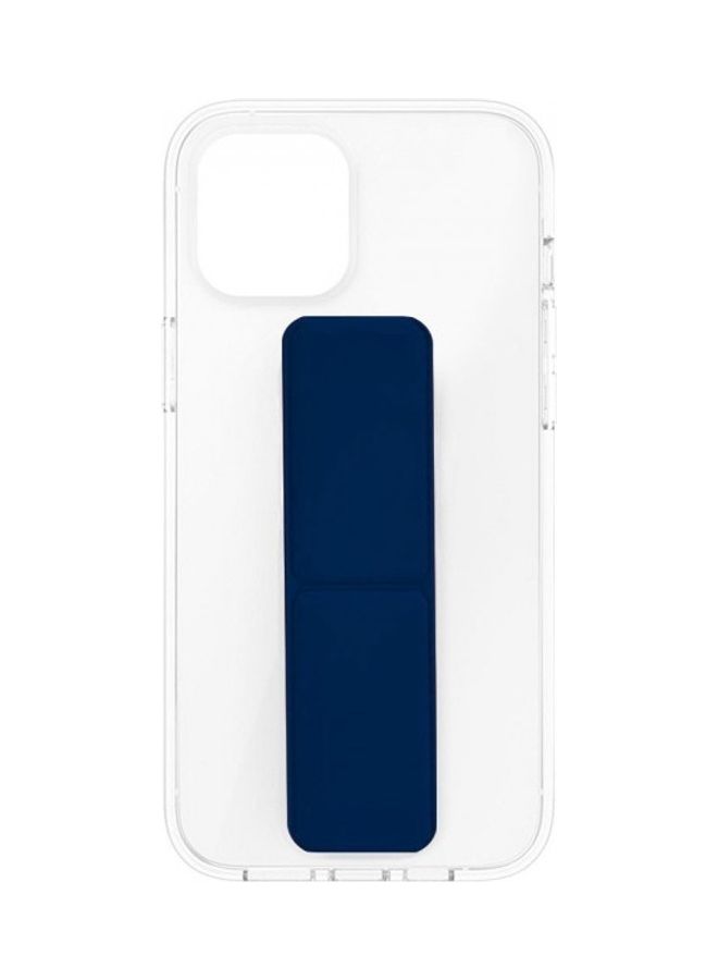 MARGOUN Protective Hand Grip Finger Strap Stand Case Cover for iPhone 13 Pro Blue/Clear - Image 2