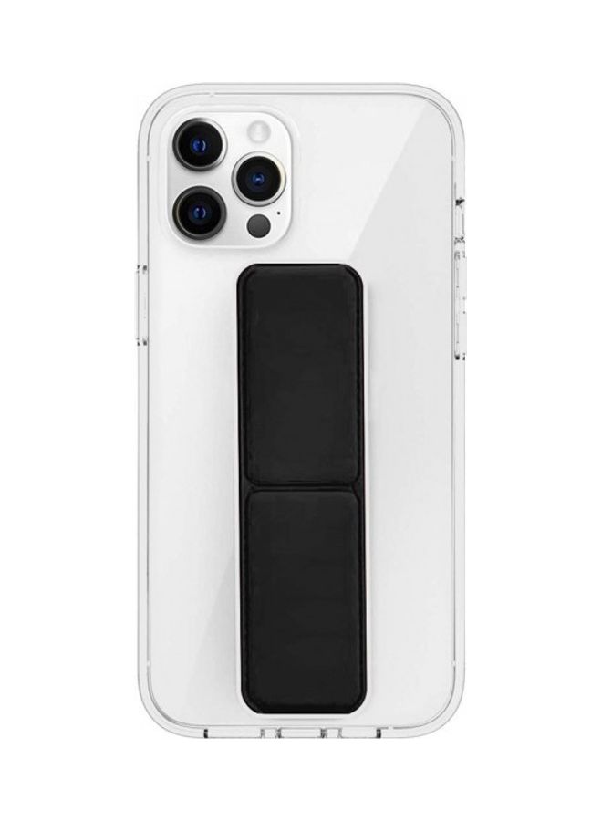 MARGOUN Protective Hand Grip Finger Strap Stand Case Cover for iphone 13 Pro Max Black/Clear - Image 1