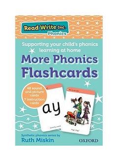 Read Write Inc. Phonics: More Phonics Flashcards English by Ruth Miskin - 01-Jan-08 