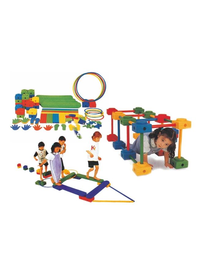 RBWTOYS Indoor/Outdoor Plastic Blocks And Rings And Brain Storming Games Set For Children 
