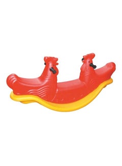 RBWTOYS Indoor Outdoor Rocking  Colourful Chicken Edition Seesaw Playset RW-16377 130 x 35 x 60cm 