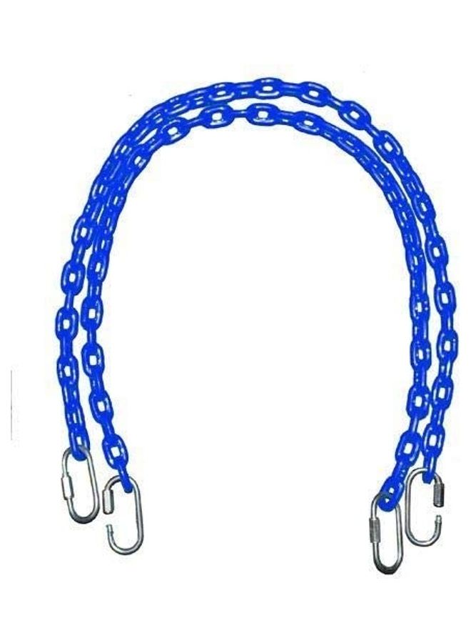 RBWTOYS Heavy Duty Coloured Chain Set with Metal Hooks Playset For Kids 1.2meter
