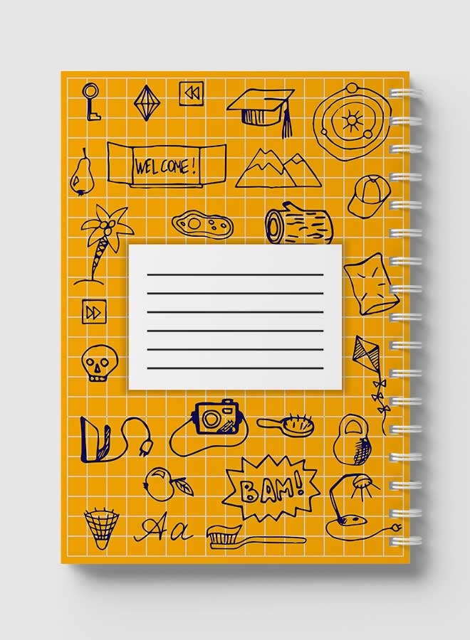 Spiral Notebook For School Or Business Note Taking with 60 Sheets Multicolour