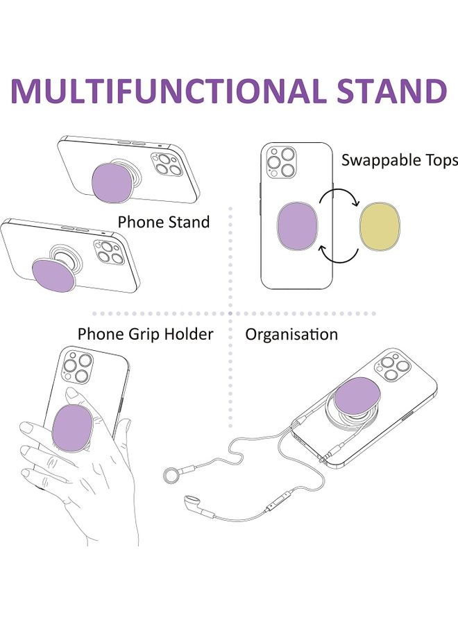 Rock Pow Mobile Phone Grip Stand Irregular Shape Design White - Image 5