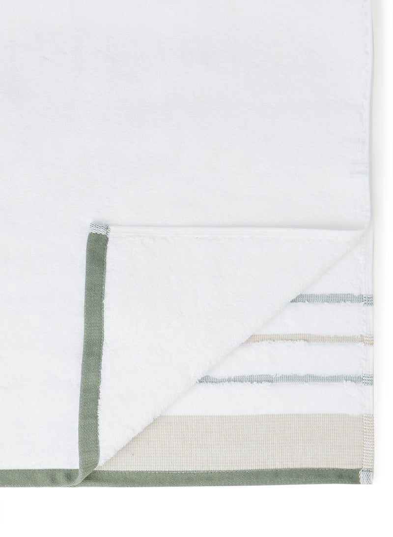 White Rose - Towel Hand  With Cozy Style White/Camel 50X90cm White/Camel 50X90cm - Image 1