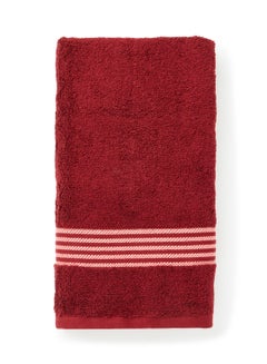 Hand Towel With Contrast Color Border Maroon 50X90cm - v1637226080/N51207979A_2