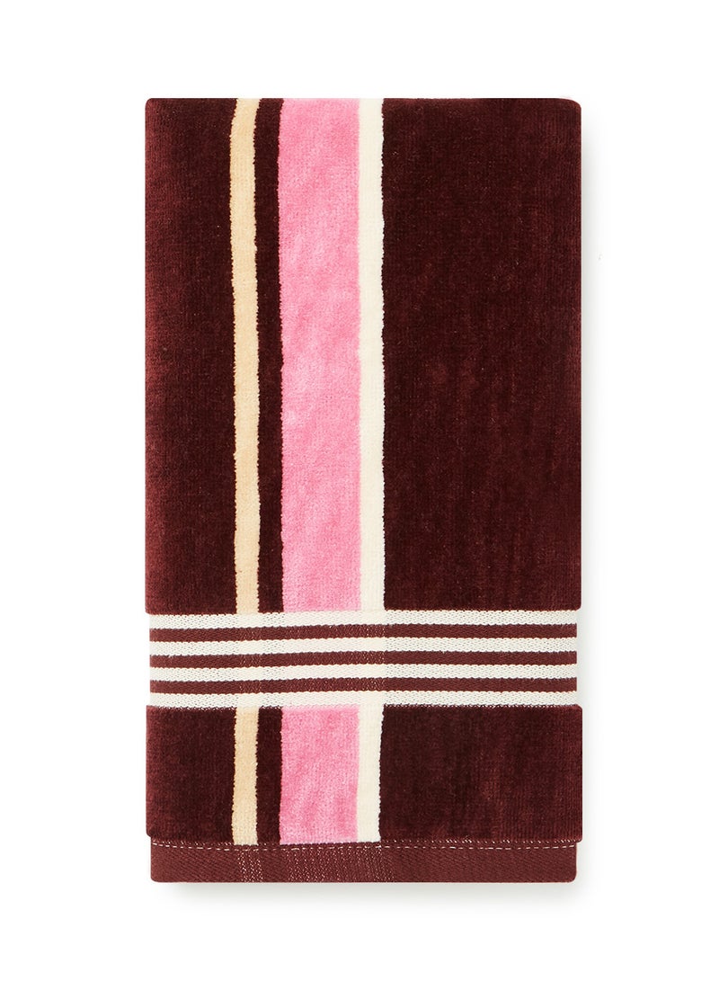 White Rose Towel 100% Cotton Yarn Dyed Stripe 500 Gsm Extra Observency Hand  Multicolour 50x90cm Multicolour 50x90cm  - Image 2