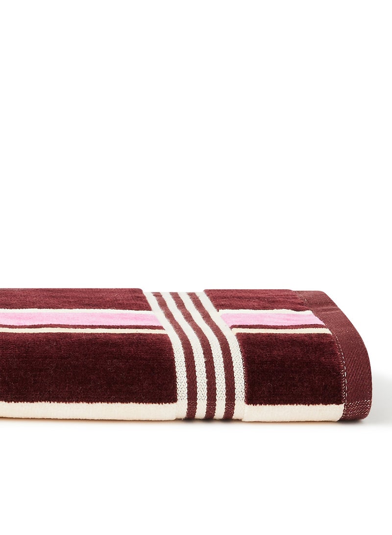 White Rose Towel 100% Cotton Yarn Dyed Stripe 500 Gsm Extra Observency Hand  Multicolour 50x90cm Multicolour 50x90cm  - Image 3