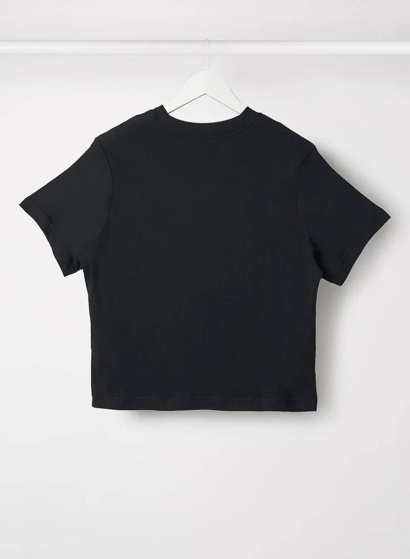 Nike Girls Sportswear Crop Top Black