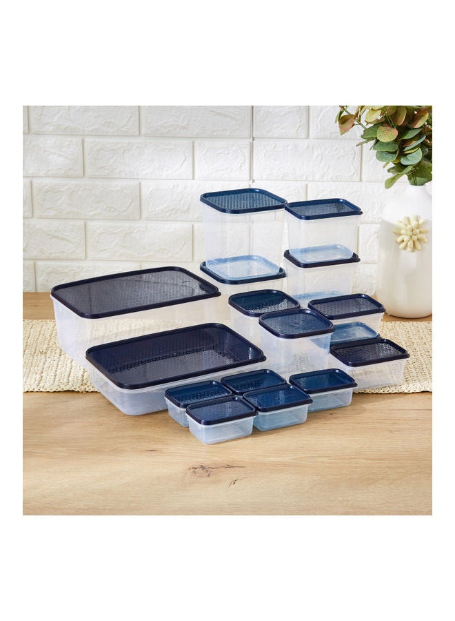 Home Box 17-Piece Food Container Set Blue 1200ml  - Image 2