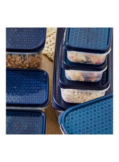 Home Box 17-Piece Food Container Set Blue 1200ml  - Image 4