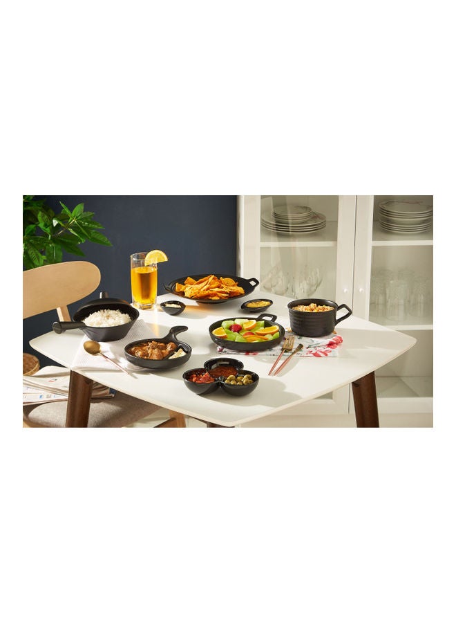 Home Box Classic Lara Miniature Platter Black 10 x 12cm  - Image 3