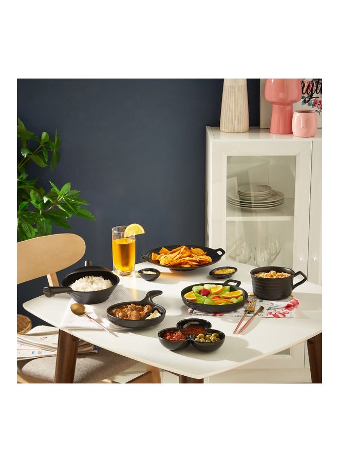 Home Box Classic Lara Miniature Platter Black 10 x 12cm  - Image 4