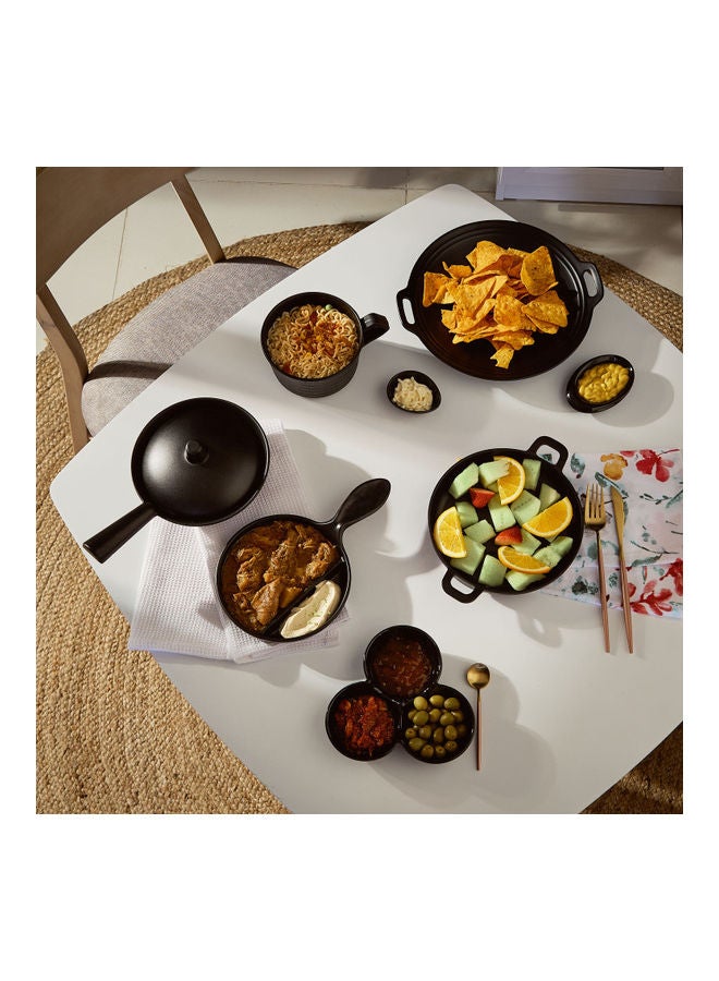 Home Box Classic Lara Miniature Platter Black 10 x 12cm  - Image 5