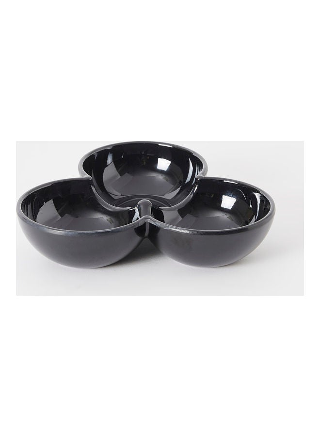 Home Box Classic Trio Round Pickle Bowl Black 17.5cm  - Image 1