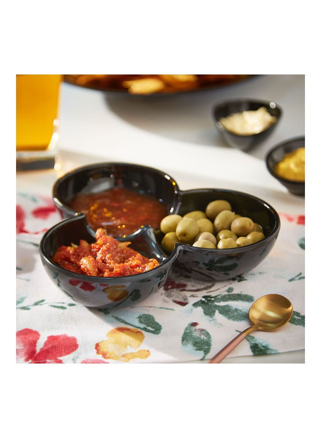 Home Box Classic Trio Round Pickle Bowl Black 17.5cm  - Image 2