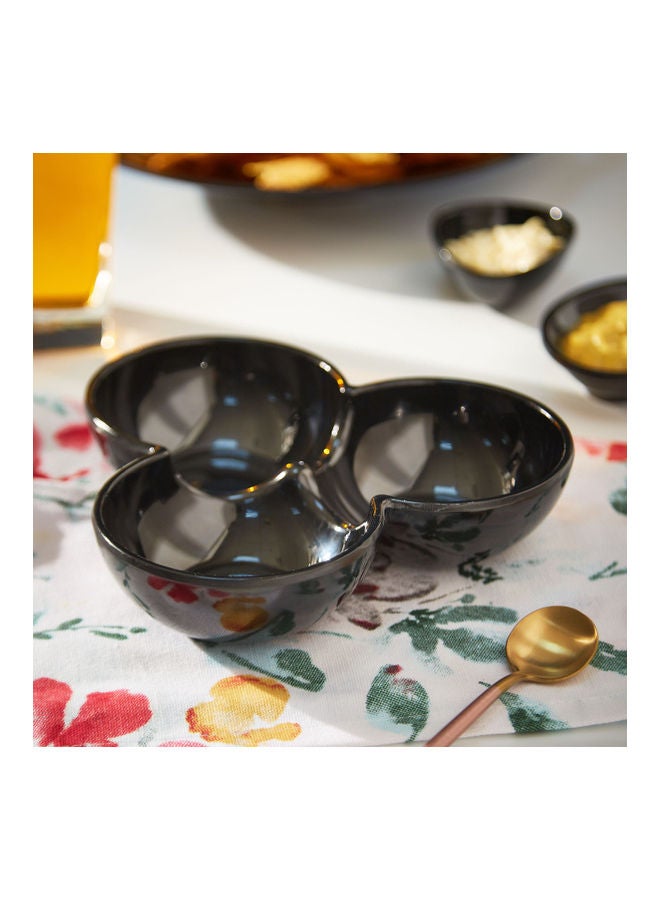 Home Box Classic Trio Round Pickle Bowl Black 17.5cm  - Image 3