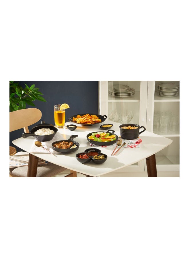 Home Box Classic Trio Round Pickle Bowl Black 17.5cm  - Image 5