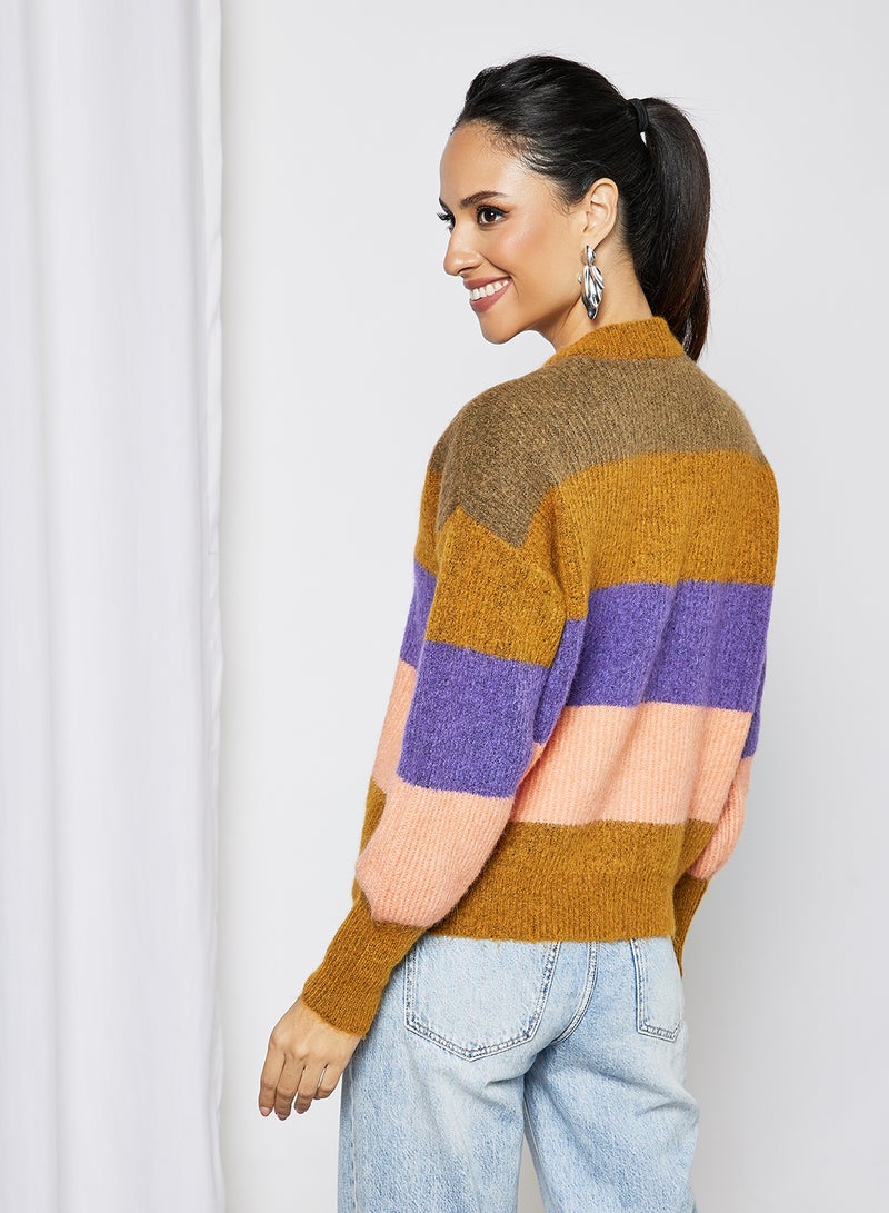 Y.A.S - Colourblock Cardigan Multicolour - Image 1