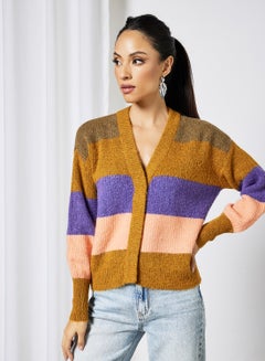 Colourblock Cardigan Multicolour
