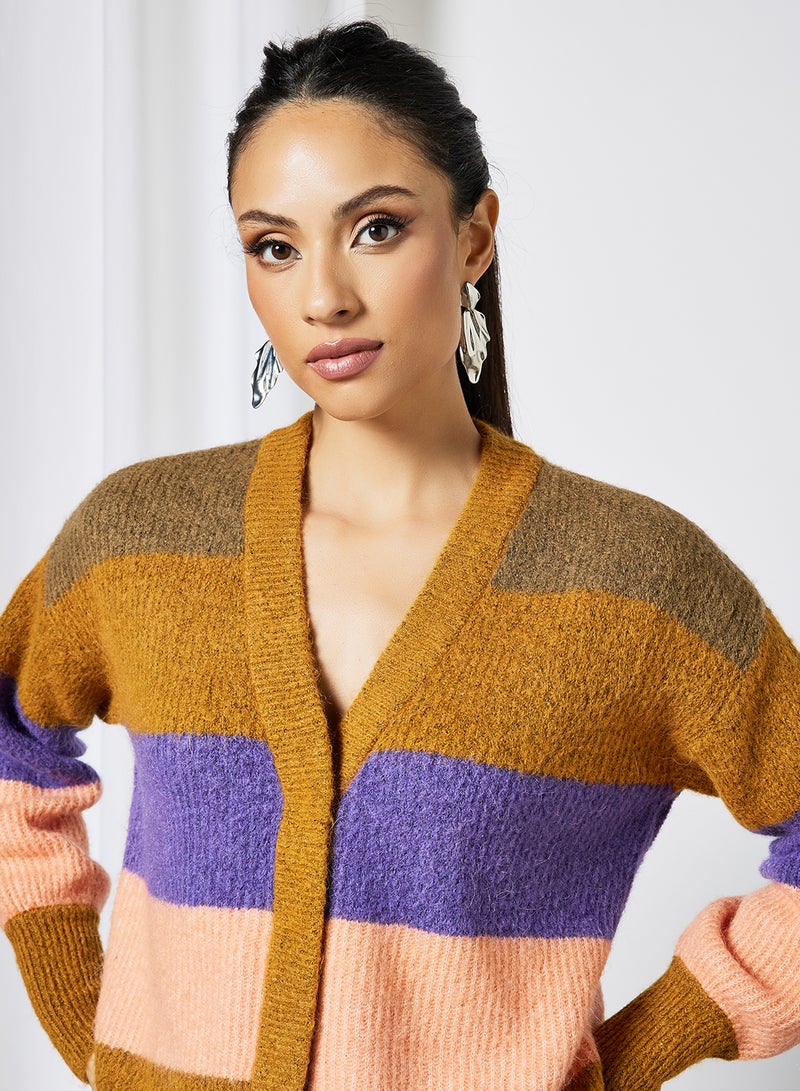Y.A.S - Colourblock Cardigan Multicolour - Image 1