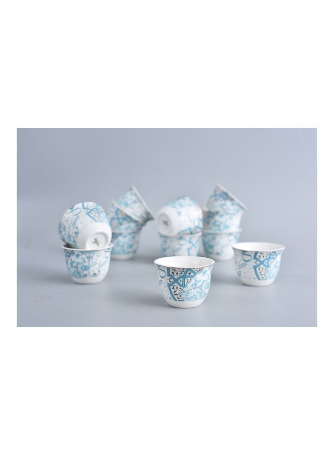 نيو فلام مجموعة أكواب قهوة مكونة من 12 قطعة من كاهوا متعدد الألوان 60ملليلتر - Image 1