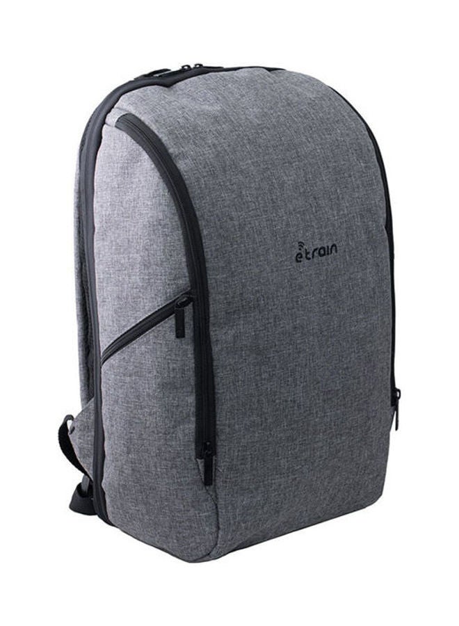 E-Train Laptop Backpack Grey - Image 2