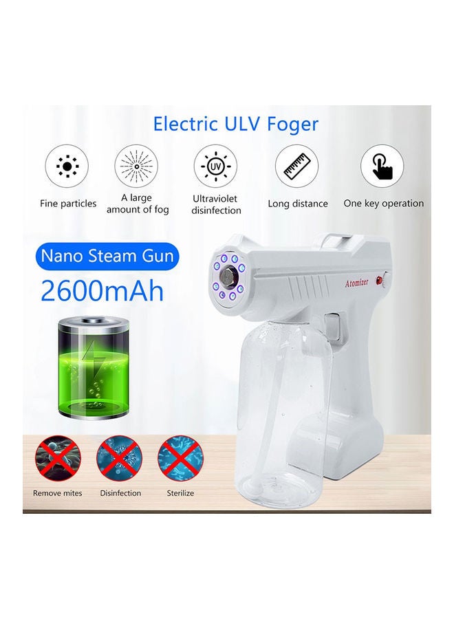 Arabest USB Charge Household Steam Spray Gun Air Purifier Sprayer H2111181 White - Image 3
