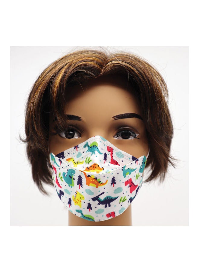 MedOne 10-Pieces Cute Dinosaur Print Face Mask For Kids - Image 1