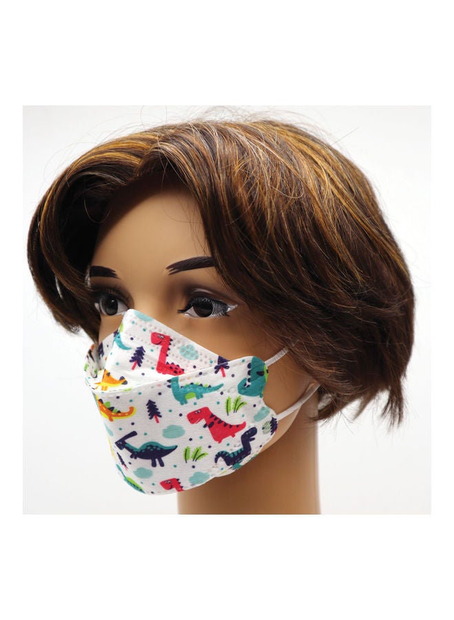 MedOne 10-Pieces Cute Dinosaur Print Face Mask For Kids - Image 2