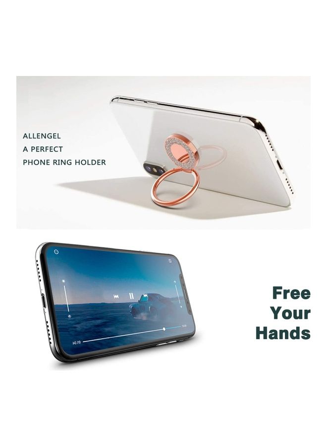 Rock Pow Phone Ring Kickstand Holder Rose Gold - Image 2