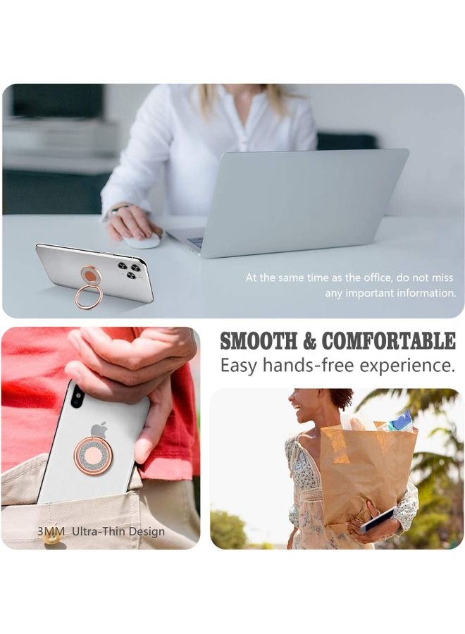 Rock Pow Phone Ring Kickstand Holder Rose Gold - Image 3