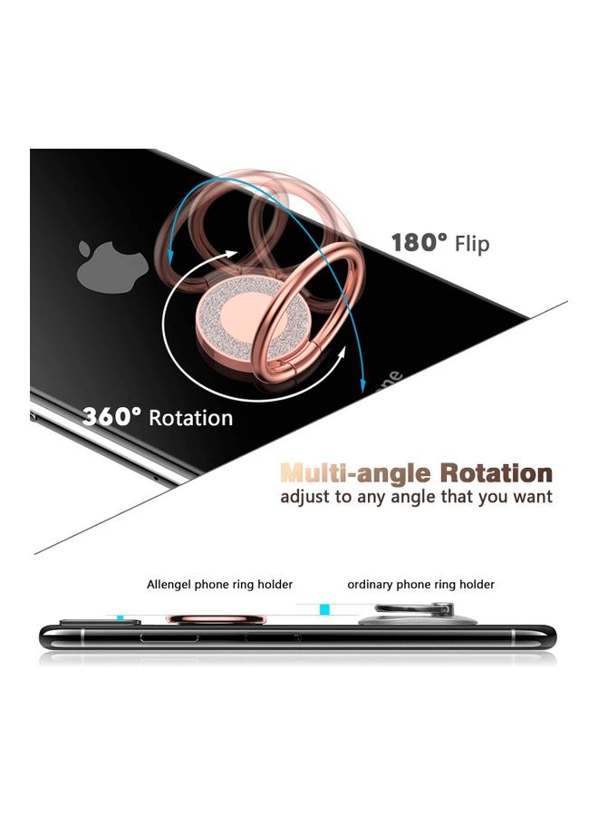 Rock Pow Phone Ring Kickstand Holder Rose Gold - Image 5