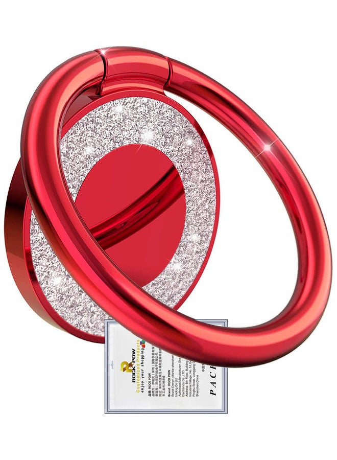 Rock Pow Phone Ring Kickstand Holder Red - Image 1