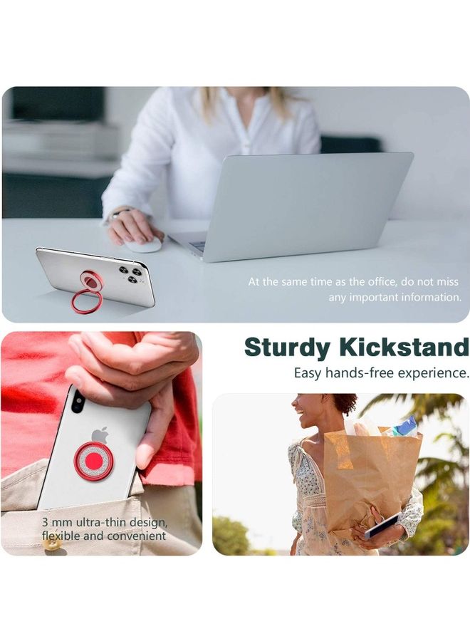 Rock Pow Phone Ring Kickstand Holder Red - Image 2