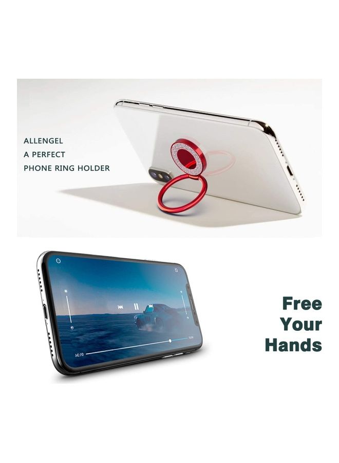 Rock Pow Phone Ring Kickstand Holder Red - Image 3